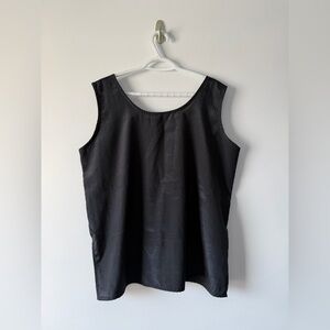 Black Silk Top - XL